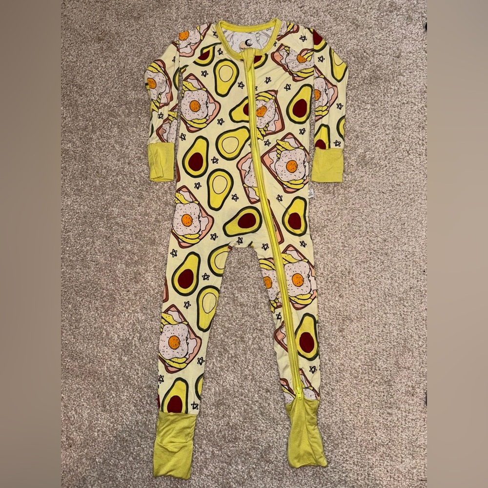 Ducky Dreams 12-18M Bamboo Convertible Zip - Avocado Toast 🥑